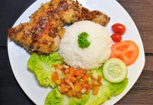 Roasted Garlic Herbs Chicken Rice