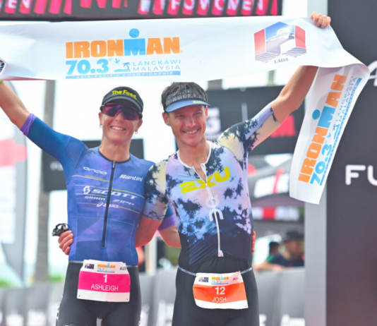Couple Goals as Newlyweds Josh & Ashleigh Seal Ironman 70.3 Asia-Pacific Championship Titles