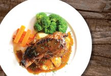 Grilled Chicken with Mashed Potatoes & Fresh Veggies